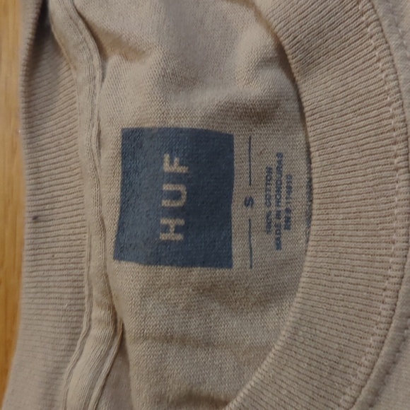 HUF Tan Graphic Tee T Shirt Small - Picture 3 of 10